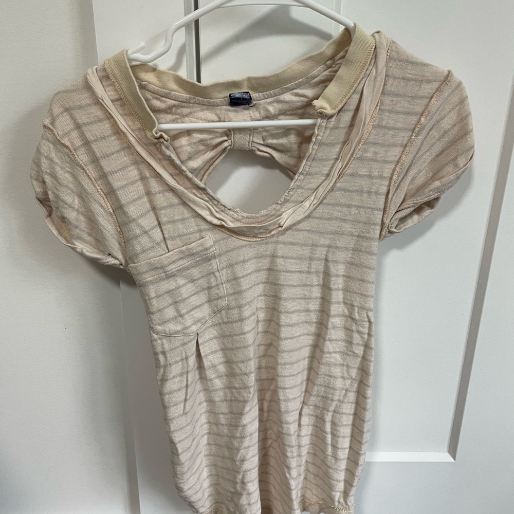 Free People Distressed T-shirt